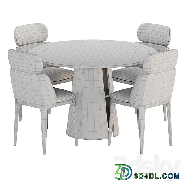 Dining Set 25 Table Chair 3D Models