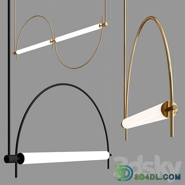 TUBE ARC AROMAS DEL CAMPO Pendant light 3D Models