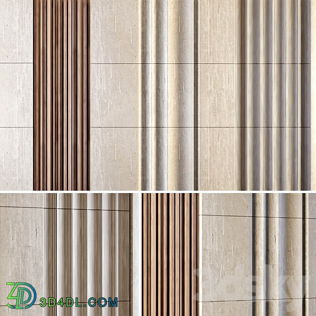 decorative wall02 3D Models