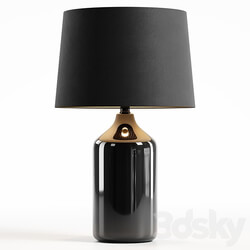 Zara Home The black ceramic base lamp 3D Models 