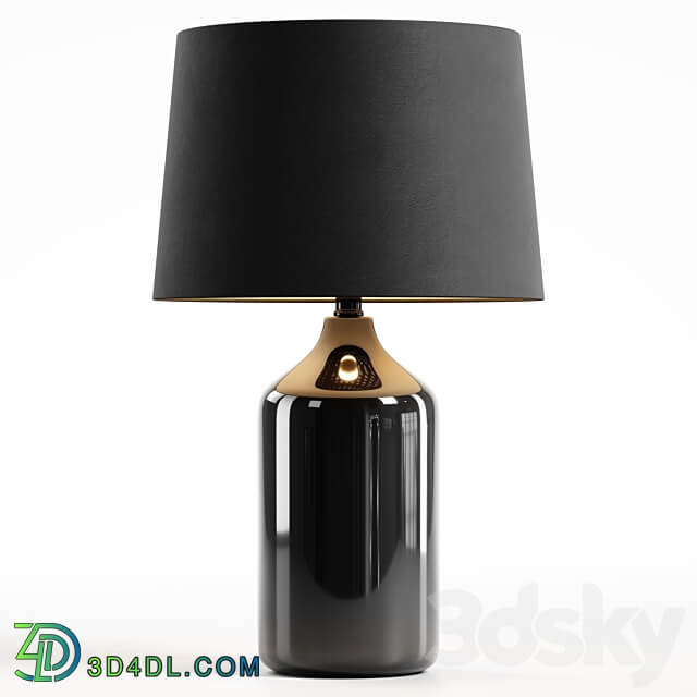 Zara Home The black ceramic base lamp 3D Models