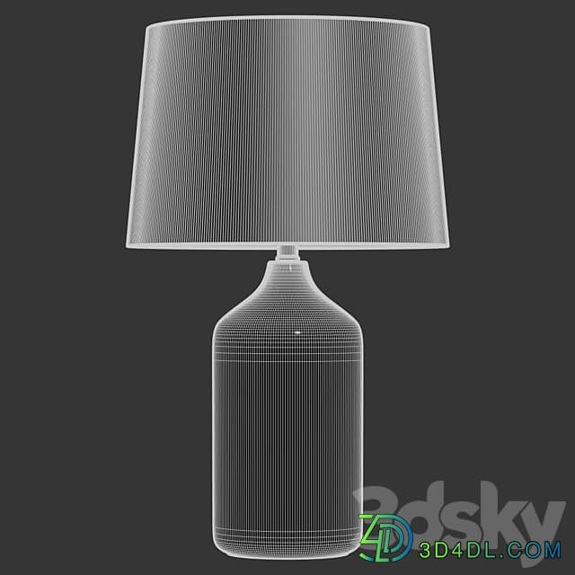 Zara Home The black ceramic base lamp 3D Models