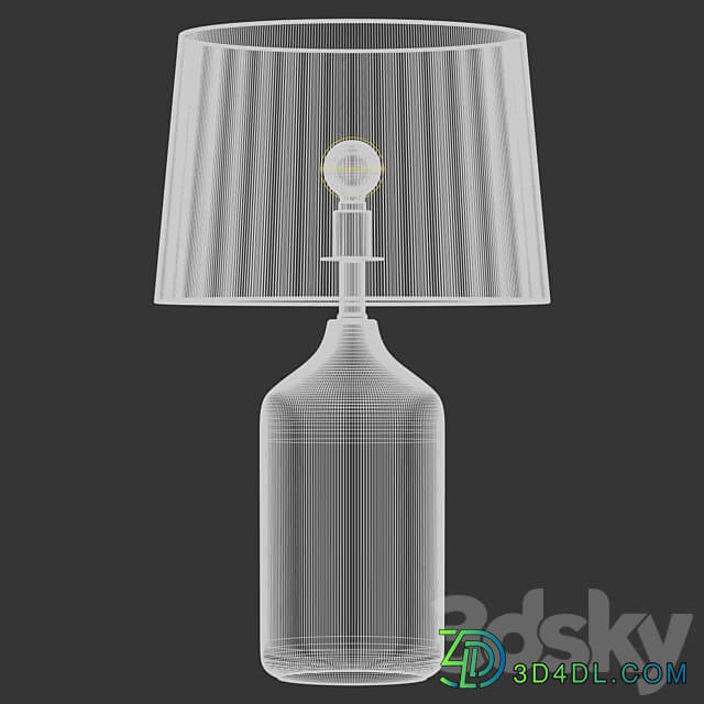 Zara Home The black ceramic base lamp 3D Models