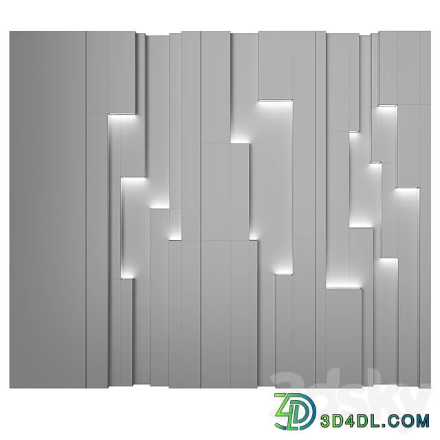 Reforma 001 wall panel 3D panel 3D Models