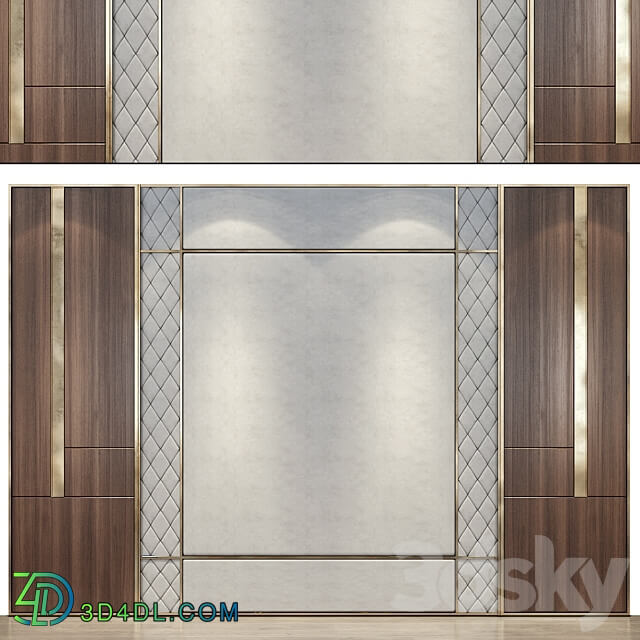 wall panels set 143 3D Models