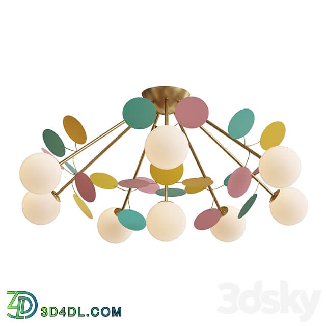 Ceiling chandelier for nursery Multy Bliss 2772 8P 53455