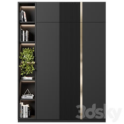 Cabinet with shelves 51 Wardrobe Display cabinets 3D Models 