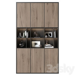 Shelving unit in modern style 01 3D Models 