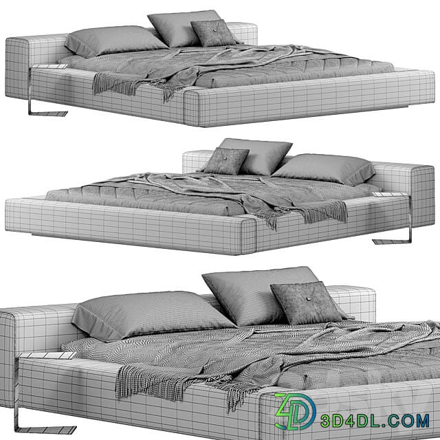 Living Divani Extra Wall Bed Bed 3D Models