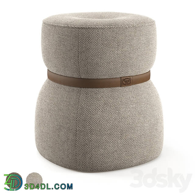 Italian pouf Leple Outdoor by Poltrona Frau