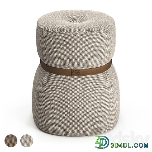 Italian pouf Leple Outdoor by Poltrona Frau