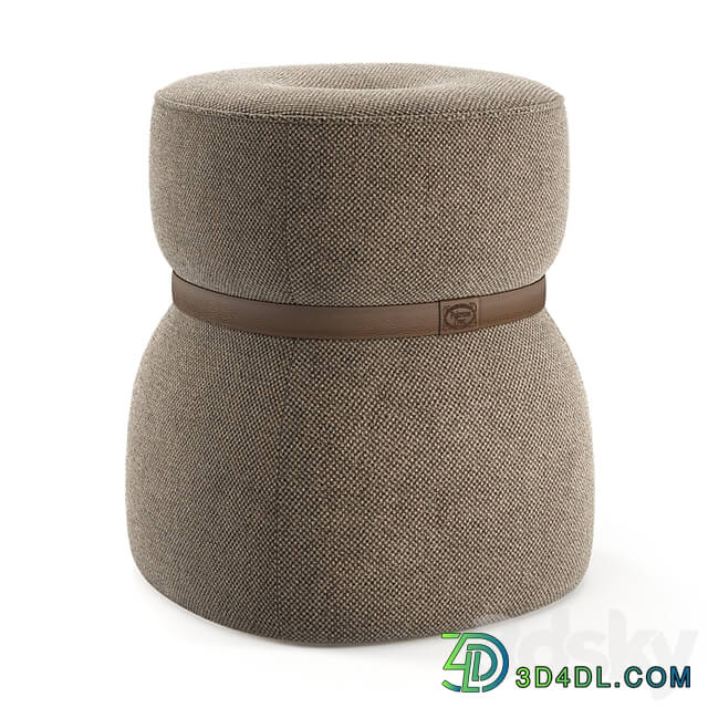 Italian pouf Leple Outdoor by Poltrona Frau