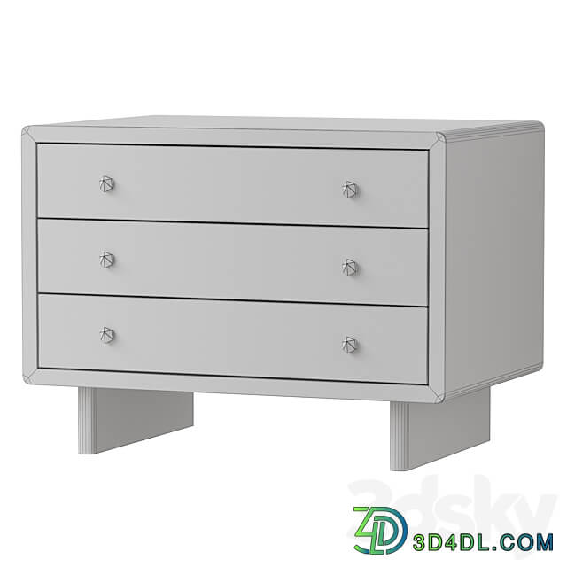 Baker Radius Nightstand Sideboard Chest of drawer 3D Models