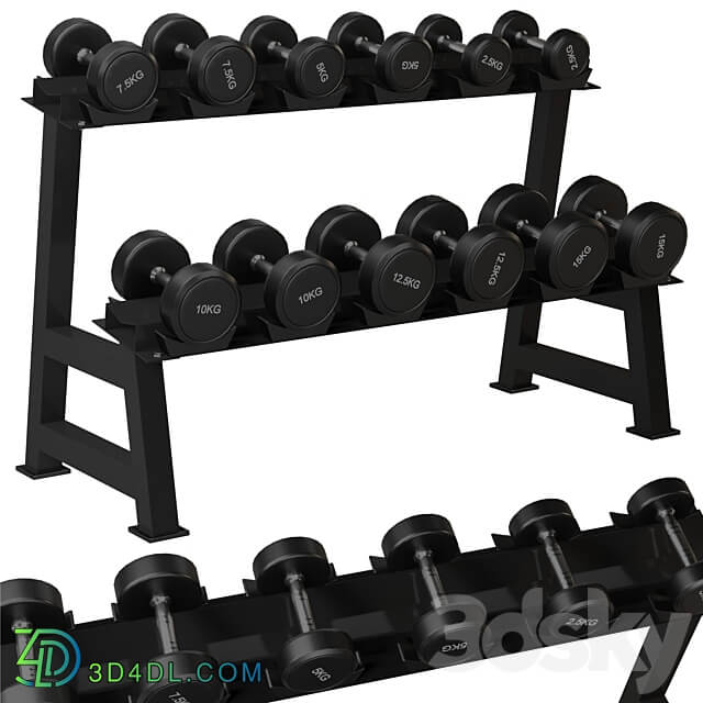 QIFFIY Dumbbell Rack 3D Models