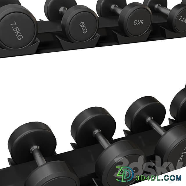 QIFFIY Dumbbell Rack 3D Models