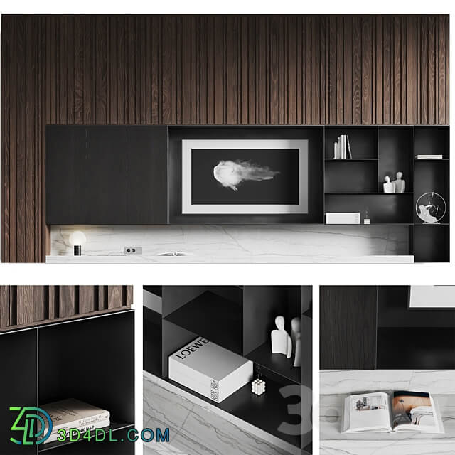 TV zone Modern 3D Models