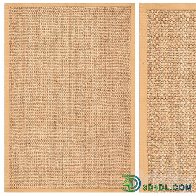 Carpet set 48 Square Braided Jute / 3K