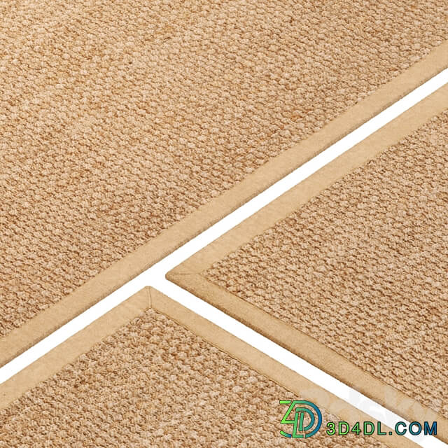 Carpet set 48 Square Braided Jute / 3K