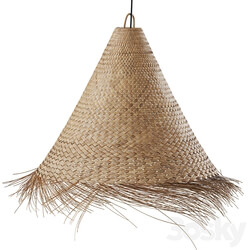 Palm leaf chandelier WESOKO 