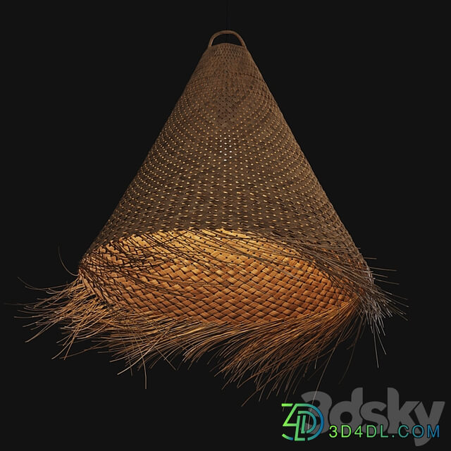 Palm leaf chandelier WESOKO