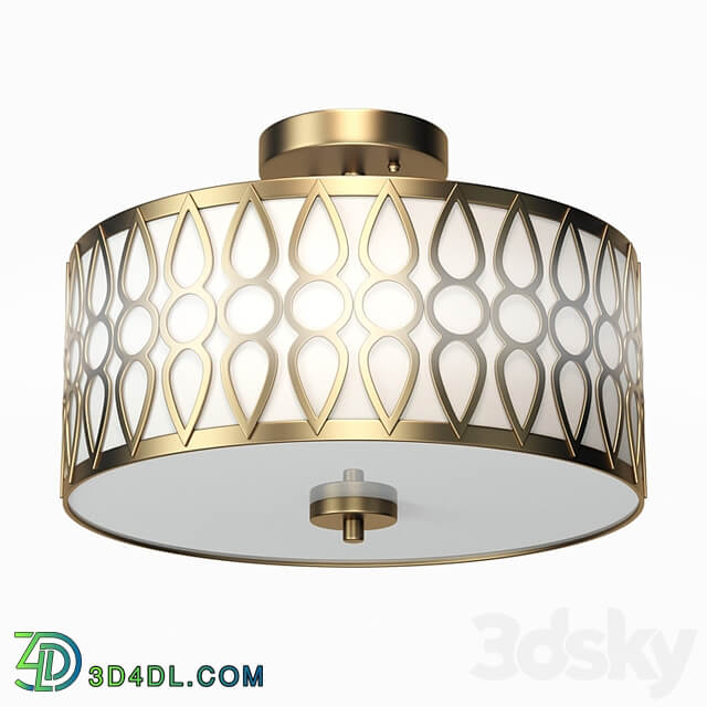 Aaru Fabric Semi Flush Mount MK3