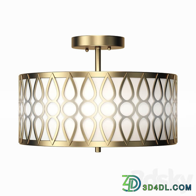 Aaru Fabric Semi Flush Mount MK3