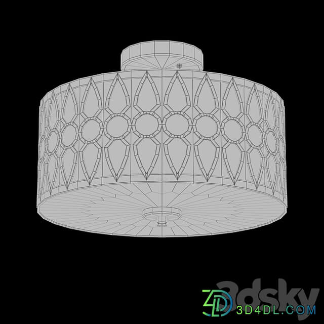 Aaru Fabric Semi Flush Mount MK3