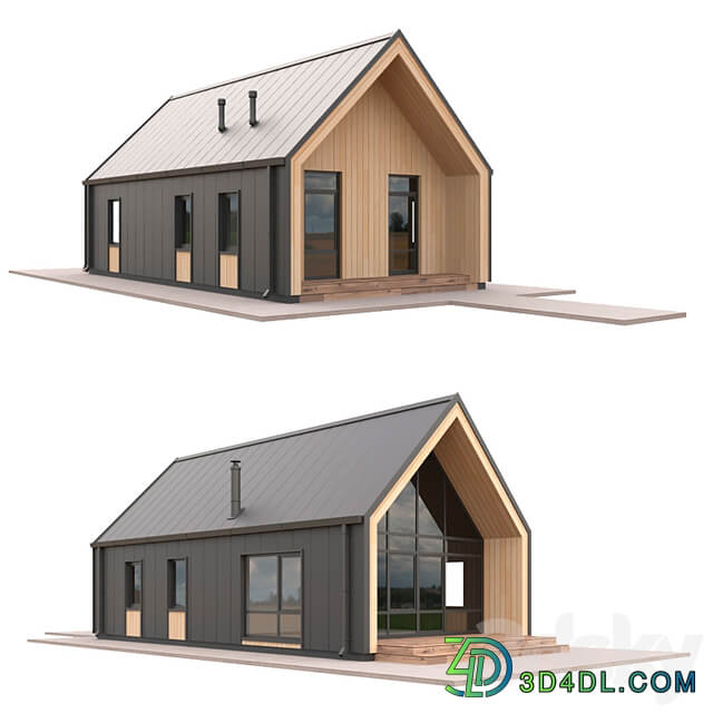 Low Poly Houses Set 04