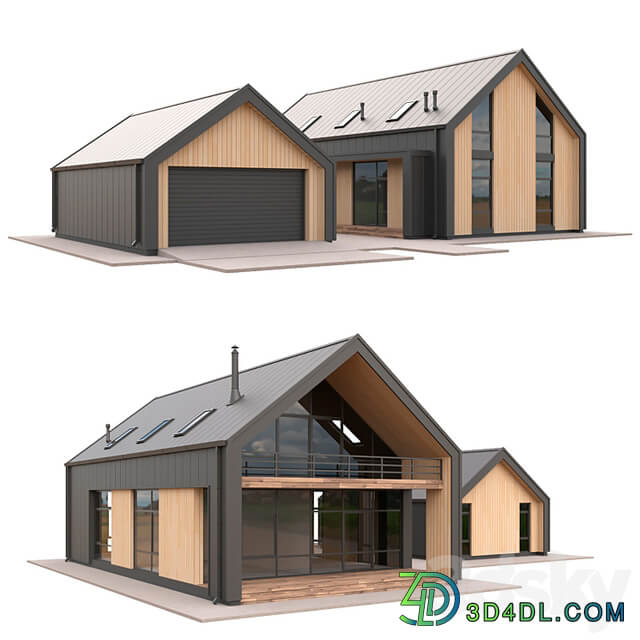 Low Poly Houses Set 04