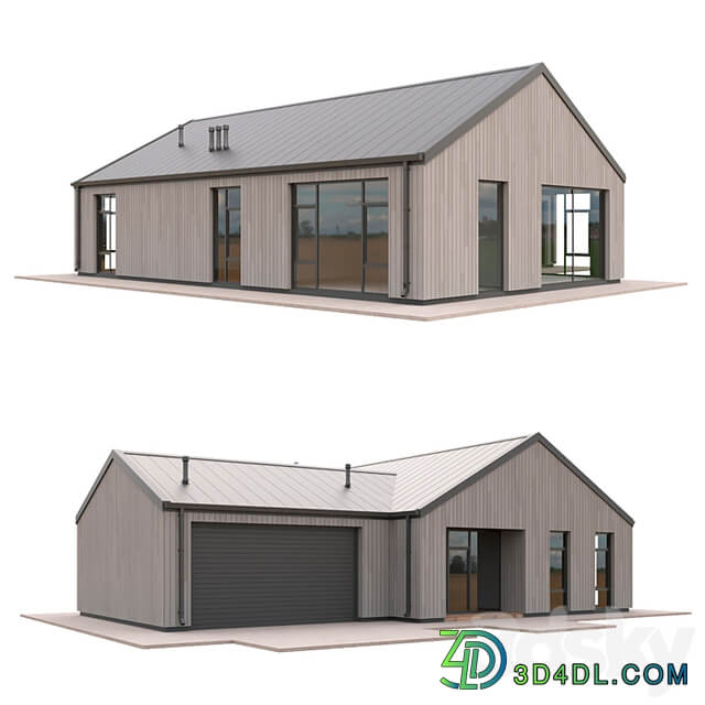 Low Poly Houses Set 04