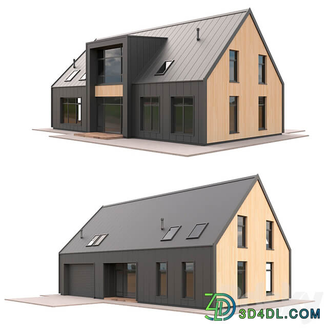 Low Poly Houses Set 04