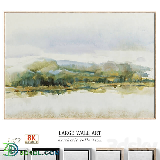 Large Panoramic Calm Landscape Wall Art C 702
