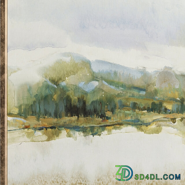 Large Panoramic Calm Landscape Wall Art C 702