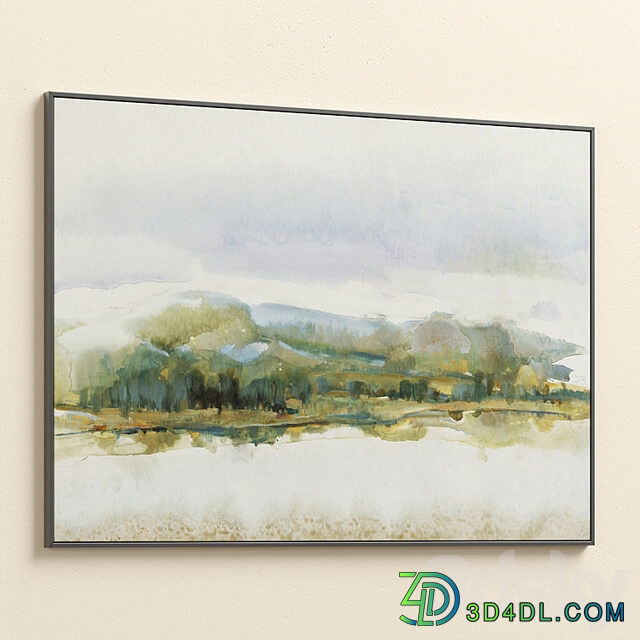 Large Panoramic Calm Landscape Wall Art C 702