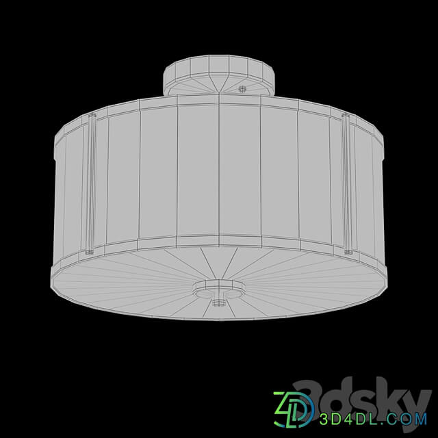 Aaru Fabric Semi Flush Mount MK5