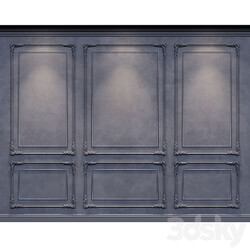 Wall molding classic 2 black and white 