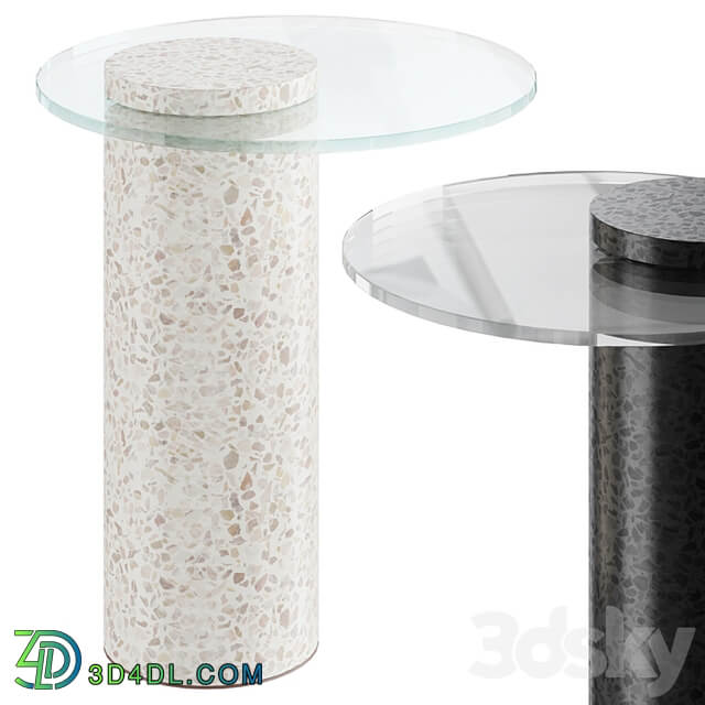 Round Terrazzo Base | side table