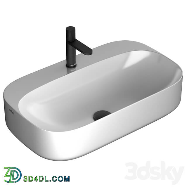 Washbasin Noken NK Arquitect by Porcelanosa & faucet Antoniolupi Indigo