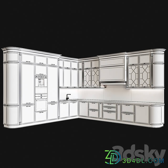 Neoclassical kitchen 24