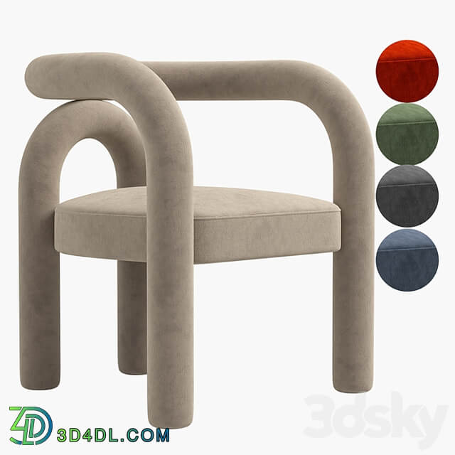 Modern Design Armless Open Back Dining Chairs