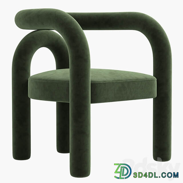 Modern Design Armless Open Back Dining Chairs