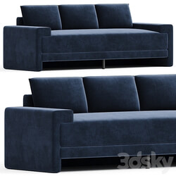 CAMDEN INK BLUE VELVET SOFA 