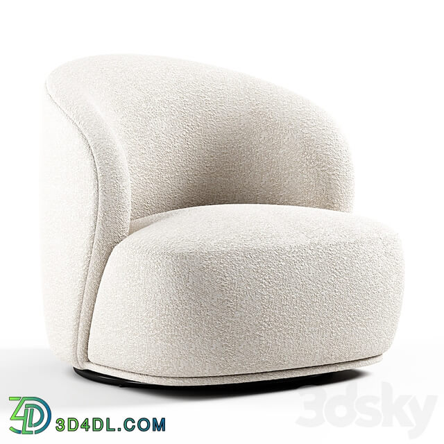 Blancdivoire Lisette swivel armchair