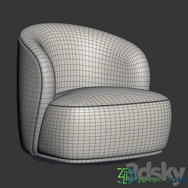 Blancdivoire Lisette swivel armchair
