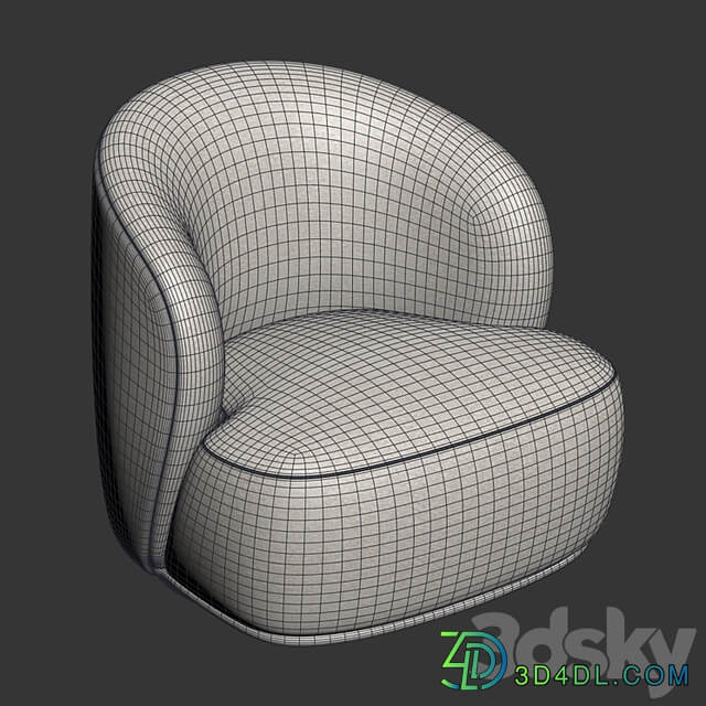 Blancdivoire Lisette swivel armchair