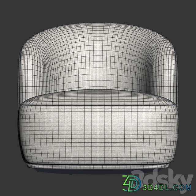 Blancdivoire Lisette swivel armchair