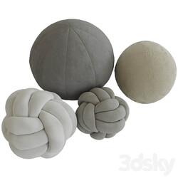 Knot pillow and sphere pillow 