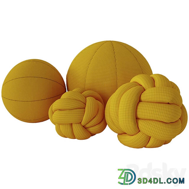 Knot pillow and sphere pillow