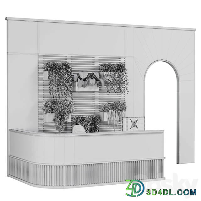 Reception Desk and Wall plant office furniture 10