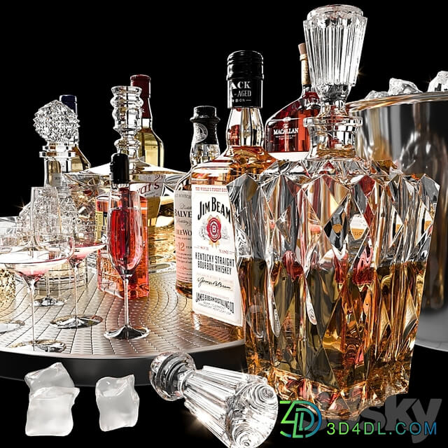 WHISKEY AND DECANTER SET NO4